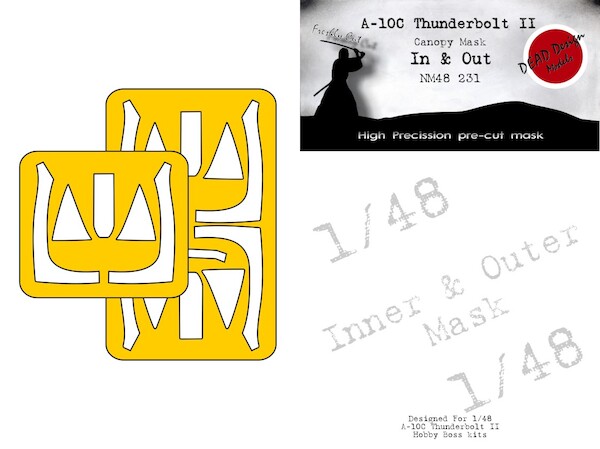 A10C Thunderbolt Canopy and wheel mask  In and outside (Hobby Boss)  NM48231