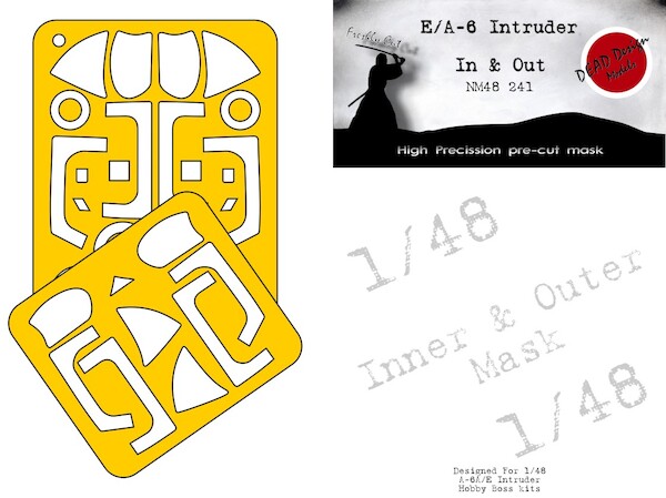 Grumman A6A-E Intruder Canopy and wheel mask in and outside (Kinetic)  NM48243