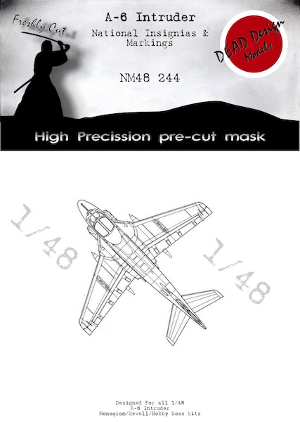 Grumman E/A6A-E Intruder   National Insignia and markings mask (Monogram/Revell)  NM48244