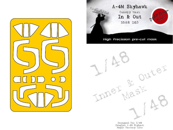 A4M Skyhawk Canopy and wheel maskIng and outside (Magic Factory) NM48263