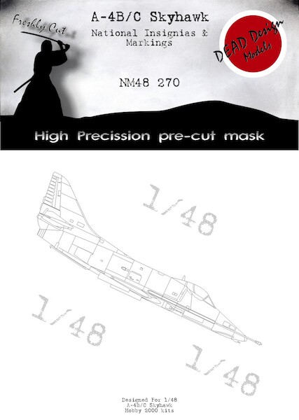 A4B/C Skyhawk National Insignia and markings mask (Hasegawa/Hobby 2000 kits) NM48270