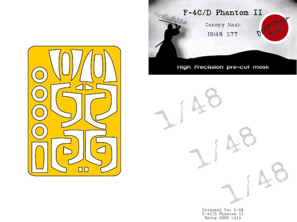 F4C/D Phantom Canopy and wheel  mask (Hasegawa/Hobby 2000 kits)  NM48277