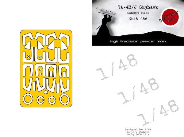 TA4H/J Skyhawk Canopy and wheel mask (Hasegawa, Hobby 2000)  NM48286