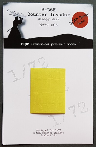 Douglas B26K Counter Invader Canopy mask (Italeri) NM72006