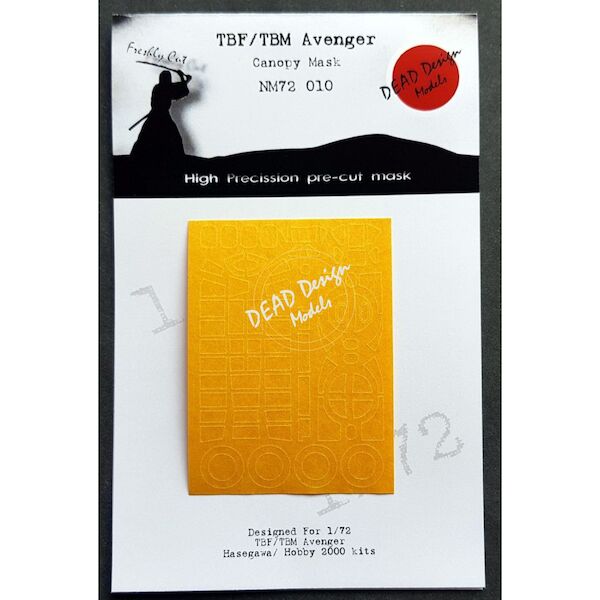 TBF/TBM Avenger Canopy mask (All Hasegawa / Hobby 2000)  NM72010
