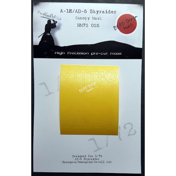 A1E/AD5 Skyraider Canopy mask (Monogram/Revell) NM72025