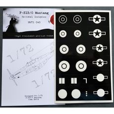 P15B/C Mustang National insignia mask (Arma Hobby) NM72040