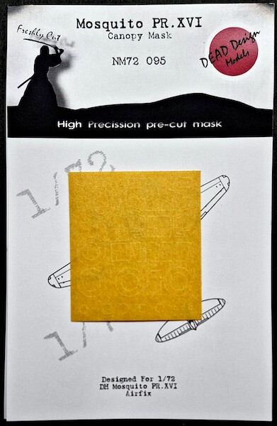 De Havilland Mosquito PR MkXVI Canopy, Nosecone and wheel mask (Airfix) NM72095