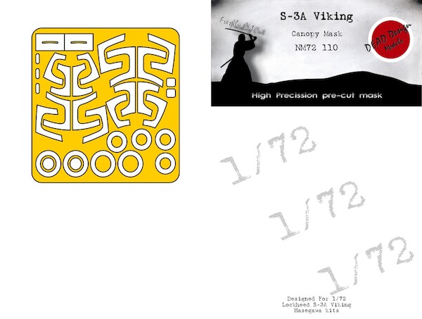 S3A Viking Canopy and wheel mask (Hasegawa) NM72110