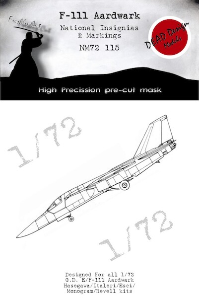 F111 Aardvark National Insignia & Markings (Hasegawa) NM72115