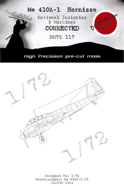 Messerschmitt Me410A-1 National Insignia & Markings CORRECTED (Airfix) NM72117