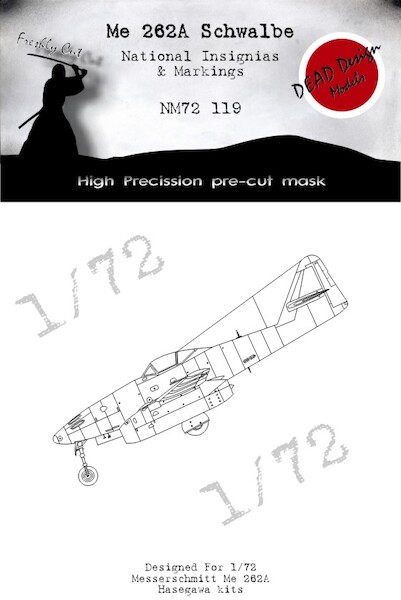 Messerschmitt Me262A Schwalbe National Insignia & Markings (Hasegawa) NM72119
