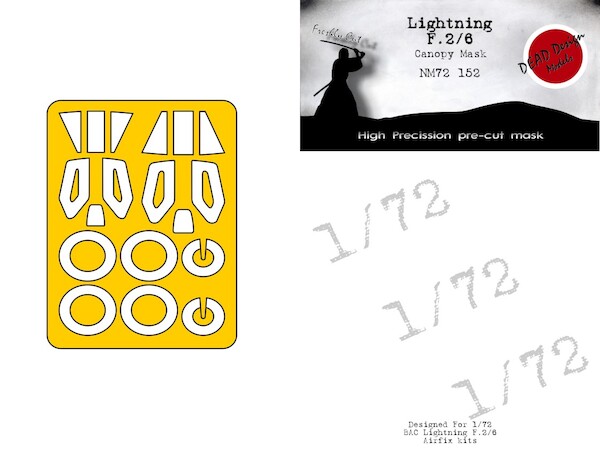 EE Lightning F2/6 Canopy and wheel mask (Airfix)  NM72152