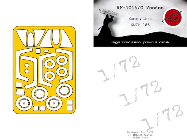 RF101A/C Voodoo Canopy and wheel mask (Valom)  NM72156