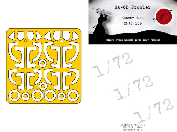 EA6B Prowler Canopy and wheel mask (Hasegawa)  NM72159