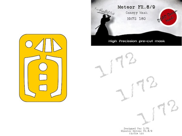 Meteor FR8/9 Canopy and wheel mask (Airfix)  NM72180