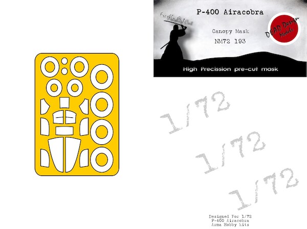 Bell P400 Airacobra Canopy and wheel mask (Arma Hobby)  NM72193