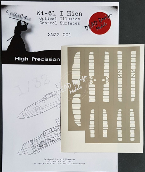 Kawasaki Ki61-1 Hien "Tony" Optical illusion control surfaces -Corrected (Hasegawa) SM32-002