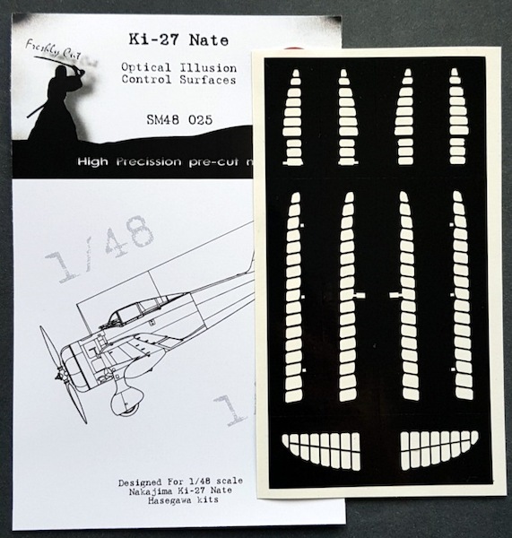 Nakajima Ki27 "Nate" Optical Illusion Control Surfaces mask (Hasegawa)  SM48025