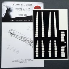 Mitsubishi Ki46-III 'Dinah' Optical Illusion Control Surfaces mask (Tamiya)  SM48028