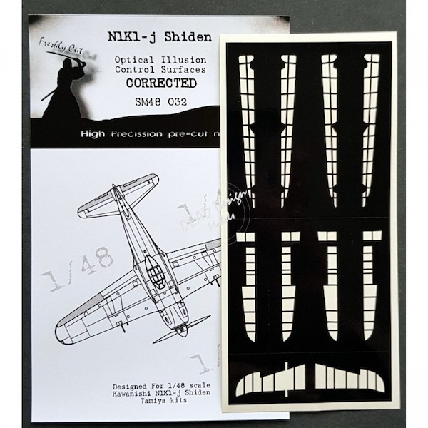 Kawanishi N1K1-j Shiden "George"Optical Illusion Control Surfaces mask -Corrected- (Hasegawa) SM48032