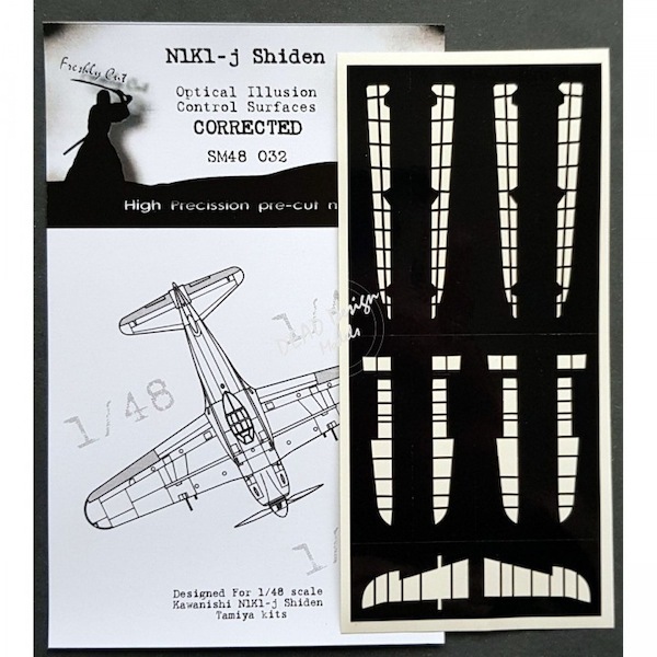 Kawanishi N1K1-j Shiden "George"Optical Illusion Control Surfaces mask -Corrected- (Hasegawa)  SM48032