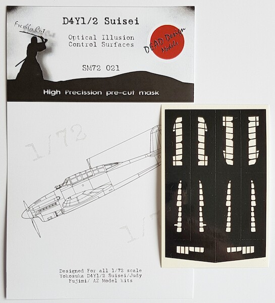 Aichi D4Y-1/2 Suisei 'Judy" Optical Illusion Control Surfaces mask (Fujimi/AZ)  SM72021