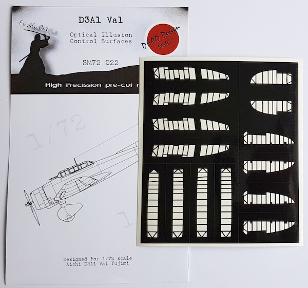 Aichi D3A-1 "Val" Optical Illusion Control Surfaces mask (Fujimi) SM72022