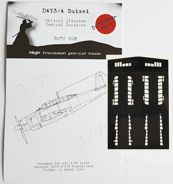 Aichi D4Y-3/4 Suisei 'Judy" Optical Illusion Control Surfaces mask (Fujimi/AZ)  SM72028