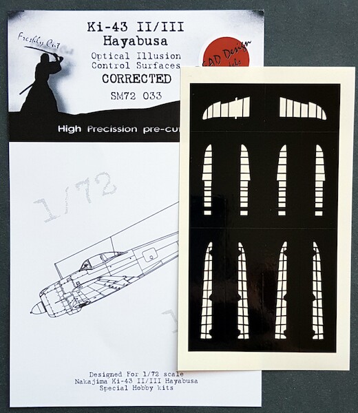 Nakajima Ki43 Hayabusa II/III  "Oscar" Optical Illusion Control Surfaces mask (Special Hobby)  SM72033