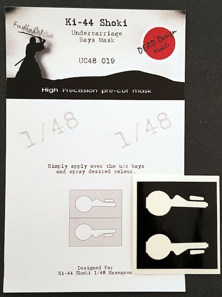 Nakajima Ki44 Shoki "Tojo" Undercarriage bays mask (Hasegawa) UC48019