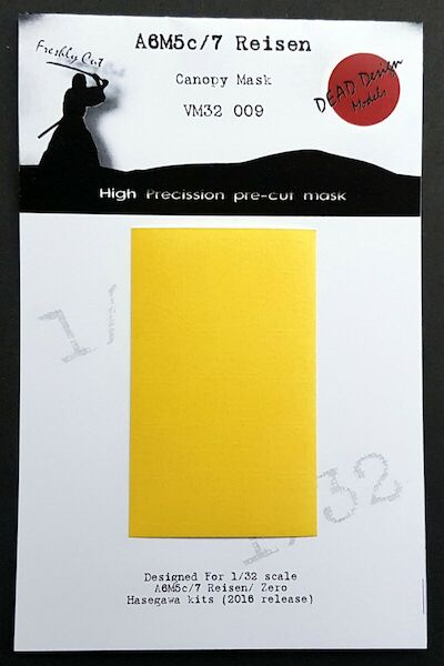 Mitsubishi A6M-5c/7 Reisen "Zero" Canopy masks (Tamiya 2916 release)) VM32009
