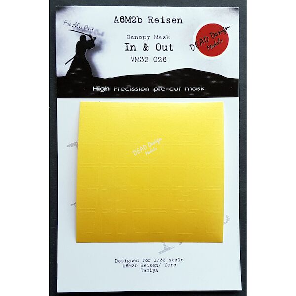 Mitsubishi A6M-2B Reisen "Zero" Canopy masks In and Outside (Tamiya) VM32026