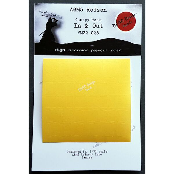 Mitsubishi A6M-5 Reisen "Zero" Canopy masks In and outside (Tamiya) VM32028