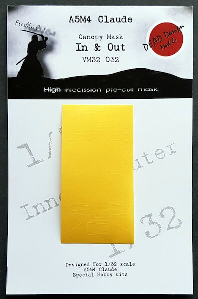 Mitsubishi A5M-4 "Claude" Canopy masks In and outside (Special Hobby) VM32032