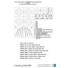 Aichi D3A-1 "Val" National Insignias and stencils Mask - Corrected-  (Infinity)  VM32061