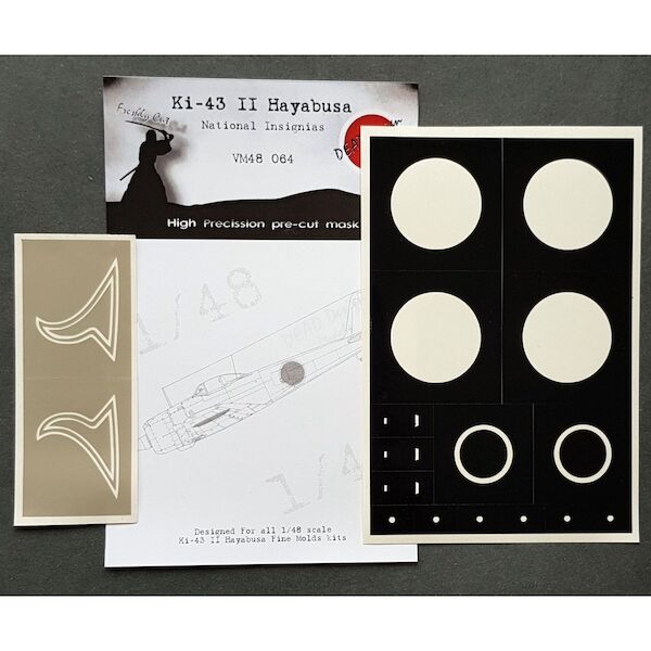 Nakajima Ki43-II Hayabusa "Oscar" Nationality Insignia masks (Fine Molds) VM48064