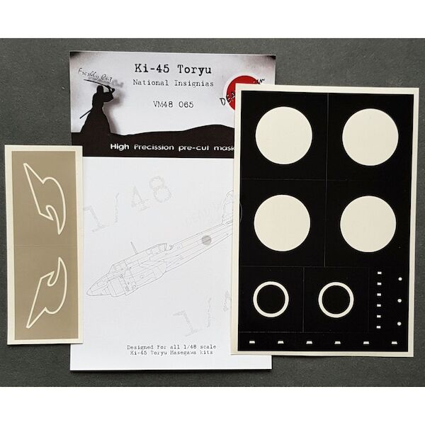 Kawasaki Ki45 Toryu "Nick" Nationality Insignia masks (Hasegawa) VM48065