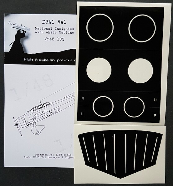 Aichi D3A-1 "Val" National Insignia with White Outline mask (Fujimi) VM48102