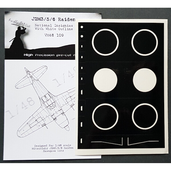 Mitsubishi J2M3/5/6 Raiden "Jack" National Insignia with white outlines mask  VM48109