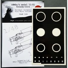 Mitsubishi A6M2a/b Model 21/22 Reisen 'Zero' National Insignia with White outline mask (Eduard)  VM48139