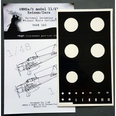 Mitsubishi A6M2a/b Model 21/22 Reisen 'Zero' National Insignia without White outline mask (Eduard) VM48140