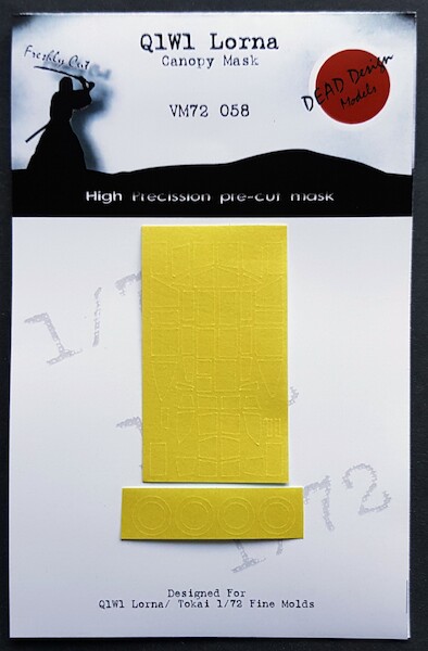 Kyushi Q1W1 Tokai "Lorna"Canopy masks (Fine Molds) VM72058