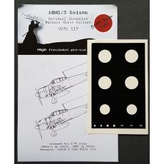 Mitsubishi A6M2/3 Reisen "Zero" National Insignia without white outline Mask (Hasegawa, Tamiya))  VM72117