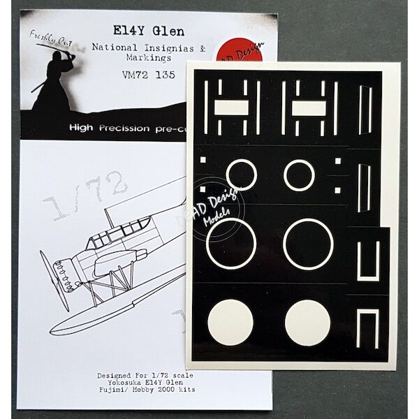 Kyusho E14Y "Glenn" National Insignia & markings masks (Fujimi/Hobby 2000)  VM72135