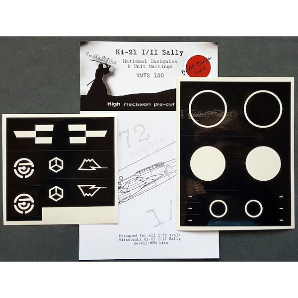 Mitsubishi Ki21 I/II Sally' National insignias and unit Markings masks (MPM) VM72150