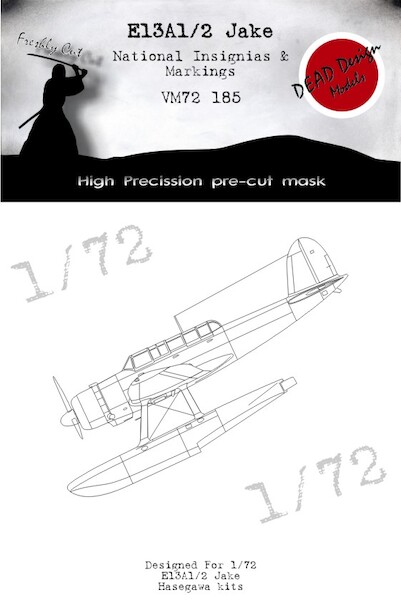 Aichi E13A-1/2 "Jake" National Markings and Insignia masks (Hasegawa) VM72185