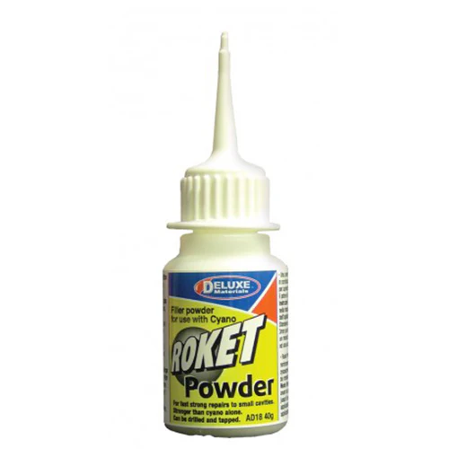 Roket Powder, filler powder for use with Cyano AD18