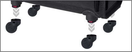 Pilot Case Airliner Wheel (price per wheel)  DESIGN WHEELS