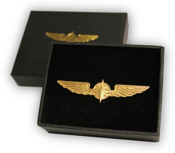 Pilot Wings Gold colour WING-G 5CM